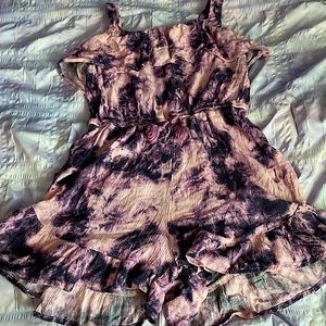 Brand: art+class. Size:child 10/12. Color: purple and pink tie-dye